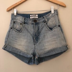 ONETEASPOON high waisted denim shorts